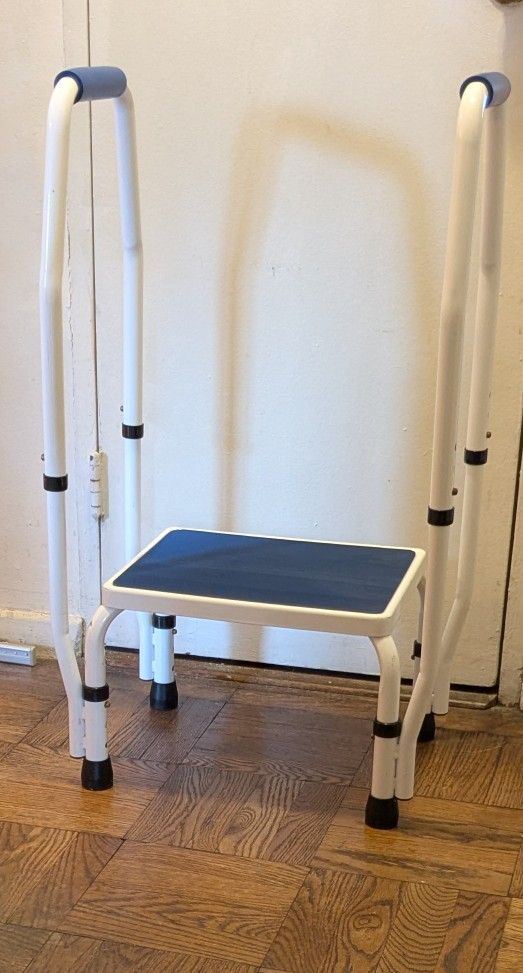 Secure, Support, Step Stool With Handrails