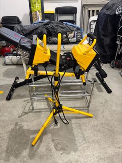 Dual-Head Work Light on Tripod Stand