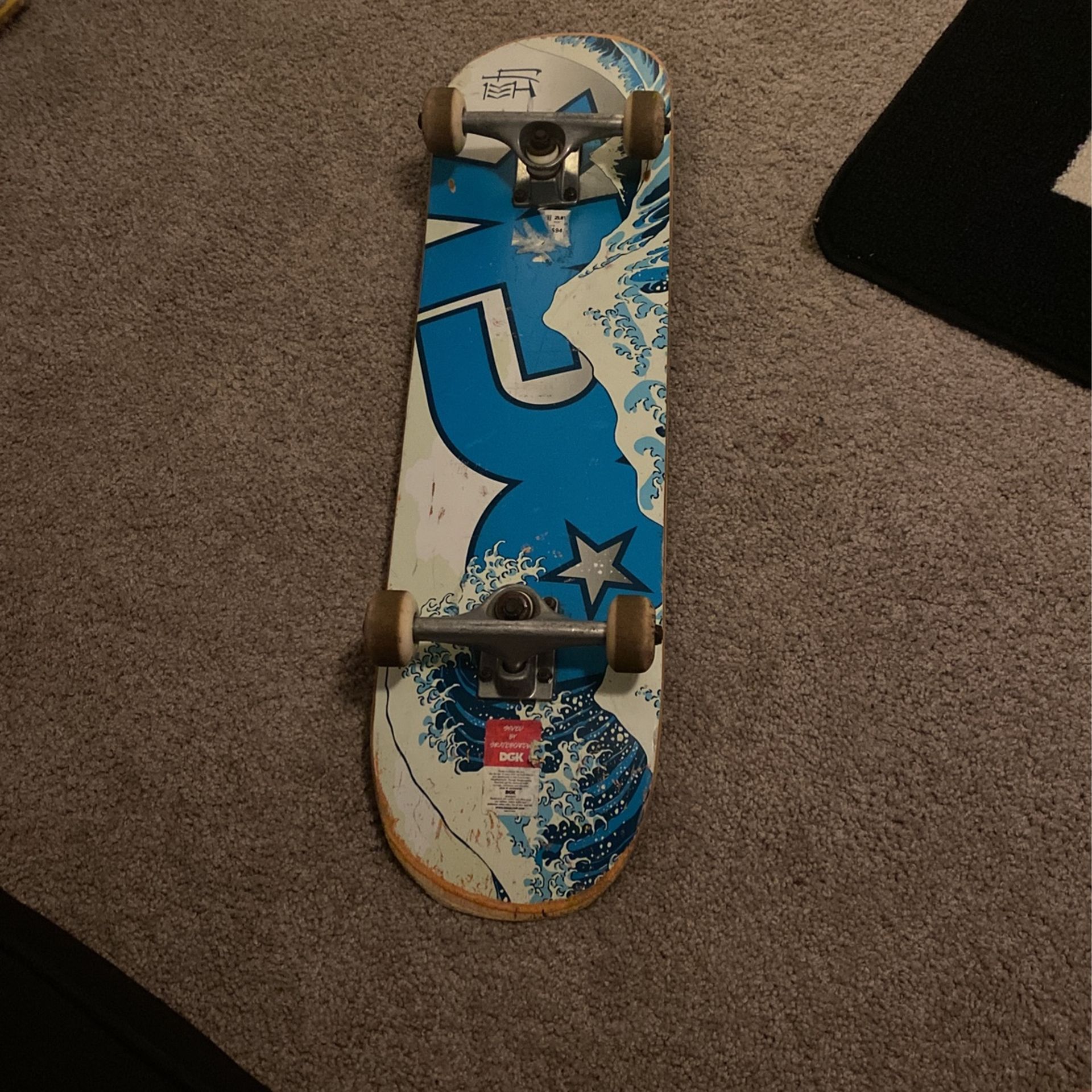 8.0 DGK Skateboard Complete, TONS of Life Left!