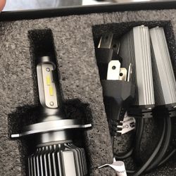 H1 LED Headlight Bulb, 10000 Lumens Super Bright LED Headlights Conversion Kit 6000K Glacier White 