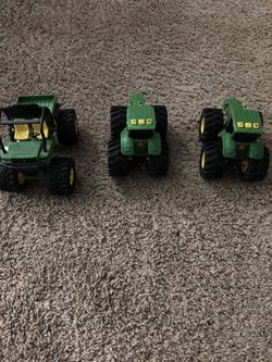 3 John Deere tractors