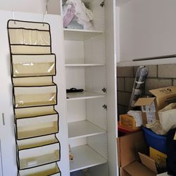 Glossy White 6 Shelf Cabinet 