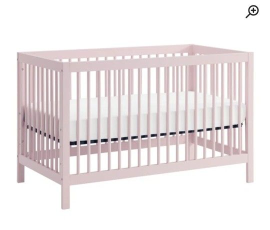 Oxford Baby Essential Island Full Size Crib. In Pink. New.