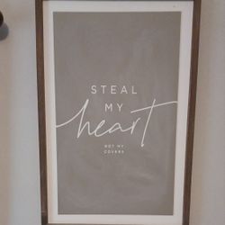Wall Hanging, Wood Framed,  All Wood Inside