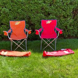 2 Camping Chairs - Baseball Theme 