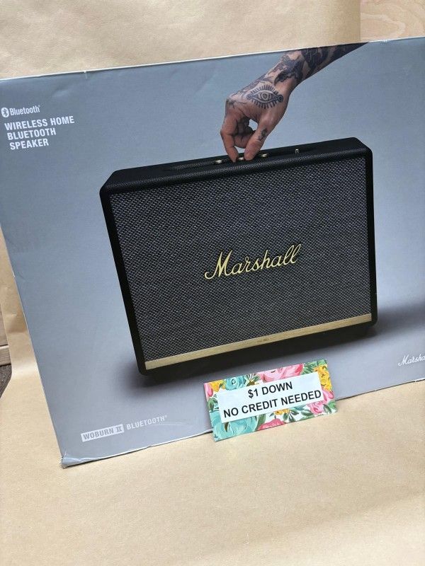 Marshall Wouburn II Bluetooth Speaker - Pay $1 today and pay the rest later -
