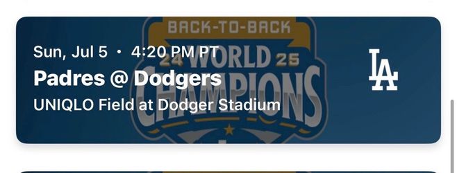 Padres at Dodgers