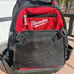 Milwaukee Impact Resistant, Waterproof Ballistic Hard Bottom Job-Site Backpack