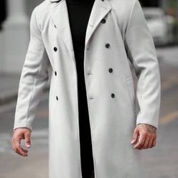 Brand New Manfinity Peacoat Size 4xl $50 Gray Color