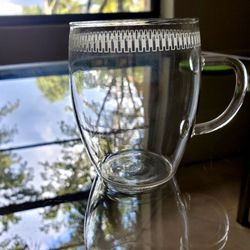 Rare- 10 Vintage Schott Mainz Jena Glass Clear Delicate Coffee/ Tea Cups