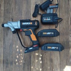 Impact Drill 20v Switchdriver Charger 2 Batteries 