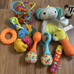 Infant Sensory & Rattle Toy Bundle