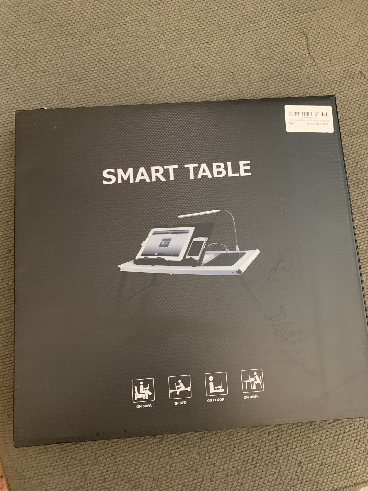 Etable Foldable Laptop Bed Tray Tablet Charging Table