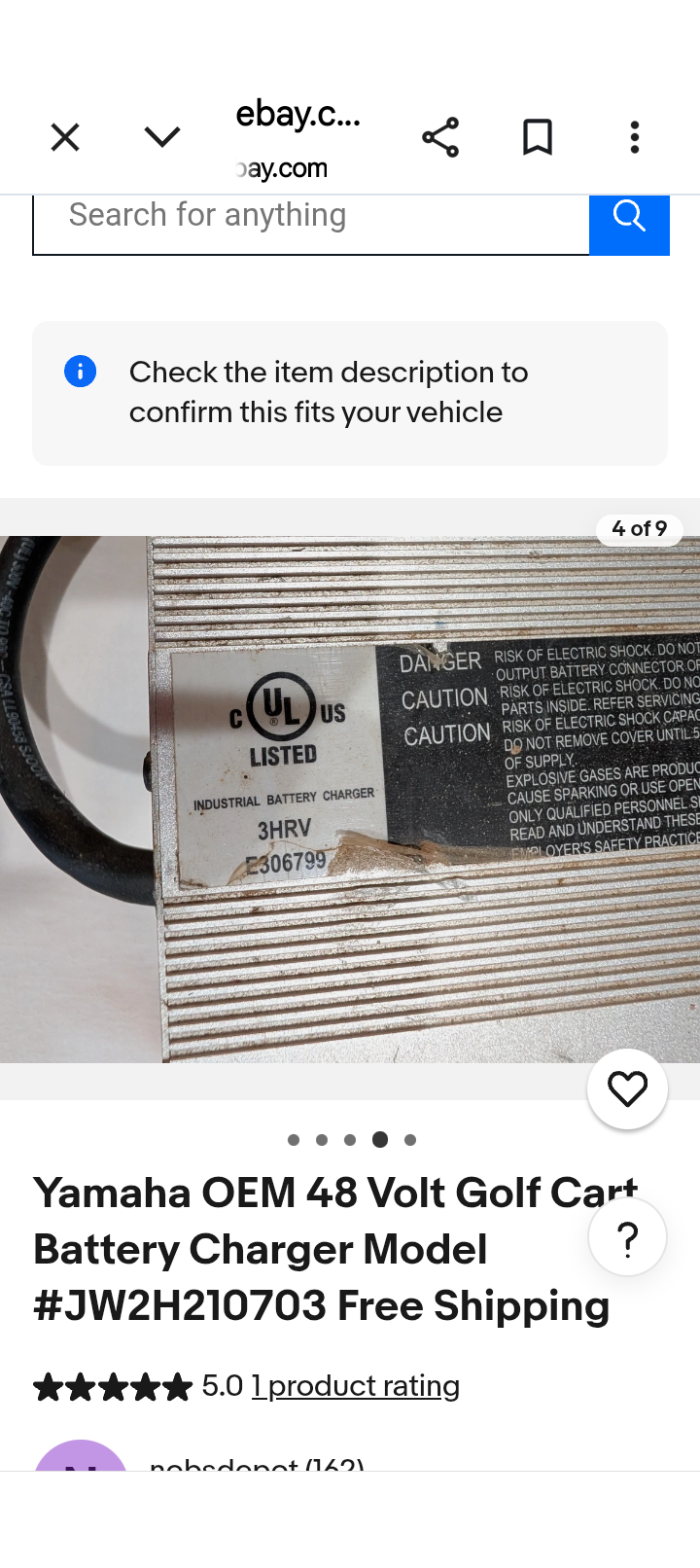 Yamaha 38 volt charger