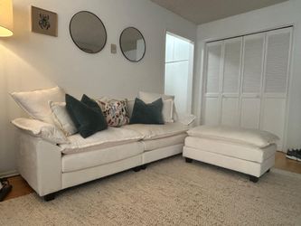 Comphy Cloud Couch with Ottoman