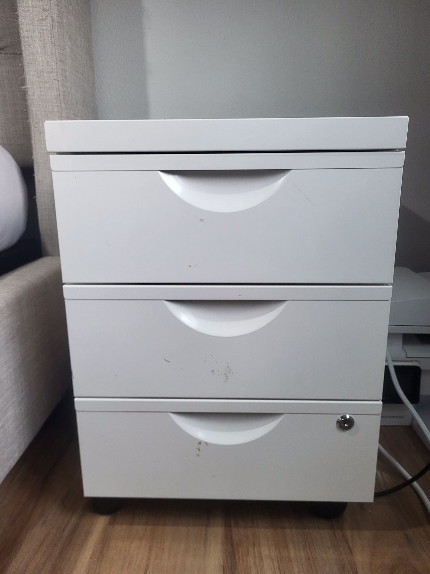 3 drawer file cabinet under desk