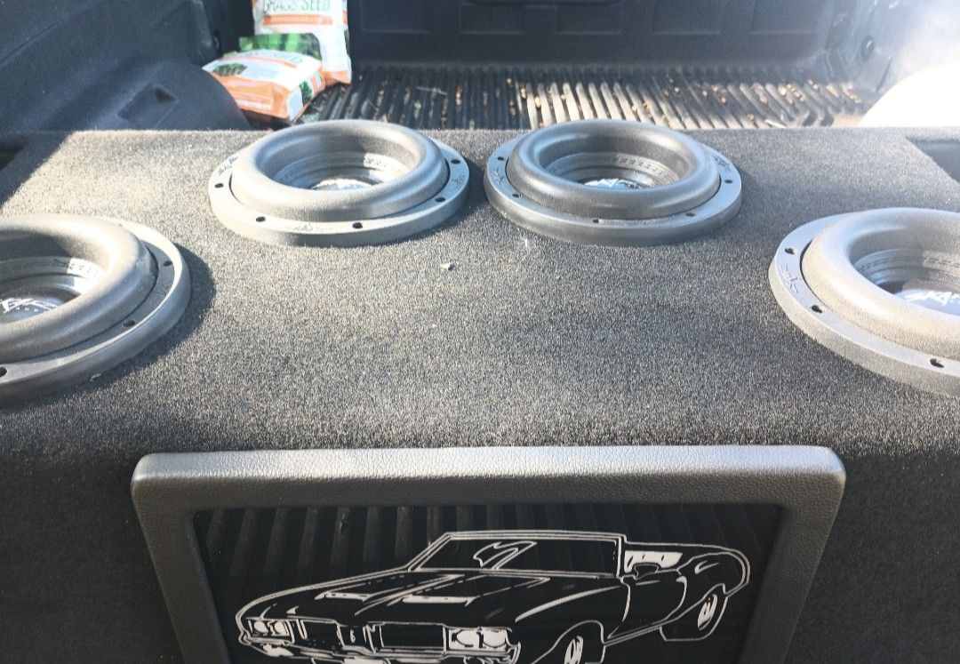 Custom Speaker Box For 8-in Woofers Top Of The Line