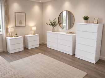 Dresser , chest and 2 nightstands - Cómoda, gavetero y 2 mesitas de nocheb