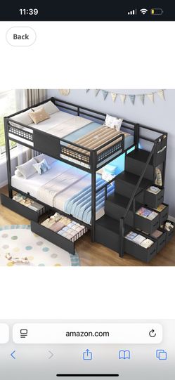Twin bunk beds