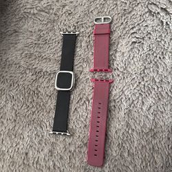 Vintage Apple Watch Bands (leather & original woven nylon)