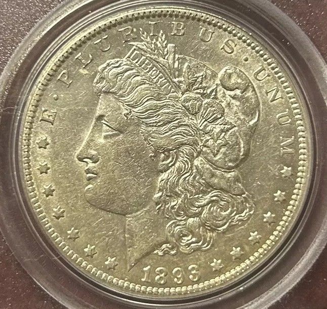 1893 CC MORGAN SILVER DOLLAR Uncirculated Details