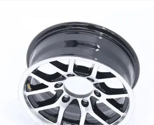 Aluminum Condor Trailer Wheel - 15" x 6" Rim - 6 on 5-1/2 - Black