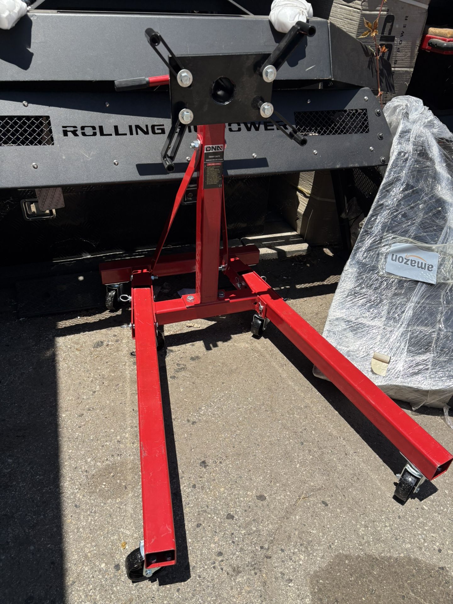 Never Used 2000LBs Engine Stand Wheels Casters Complete Motor Auto Parts