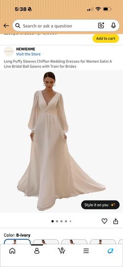 Plus size wedding dress