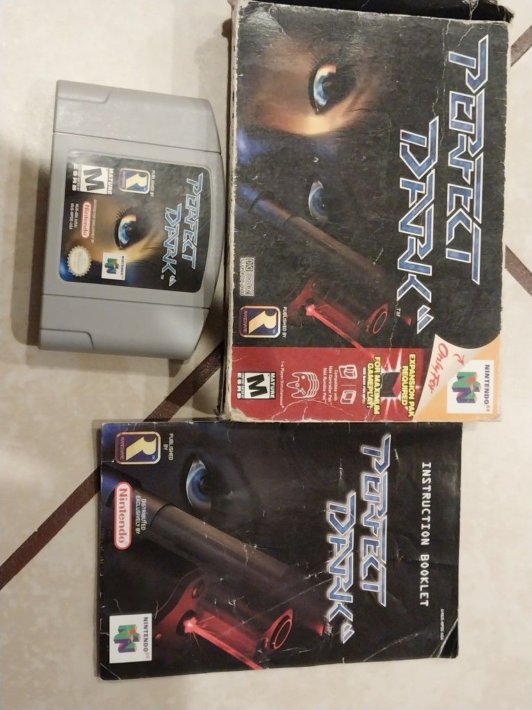 Perfect Dark Nintendo 64 With Box Rare