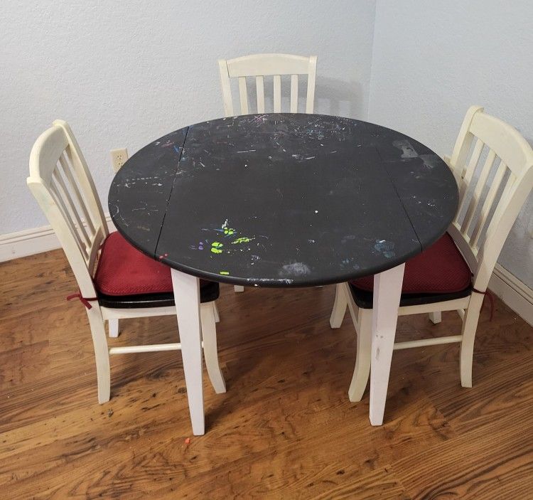 Craft Table and 3 Chairs