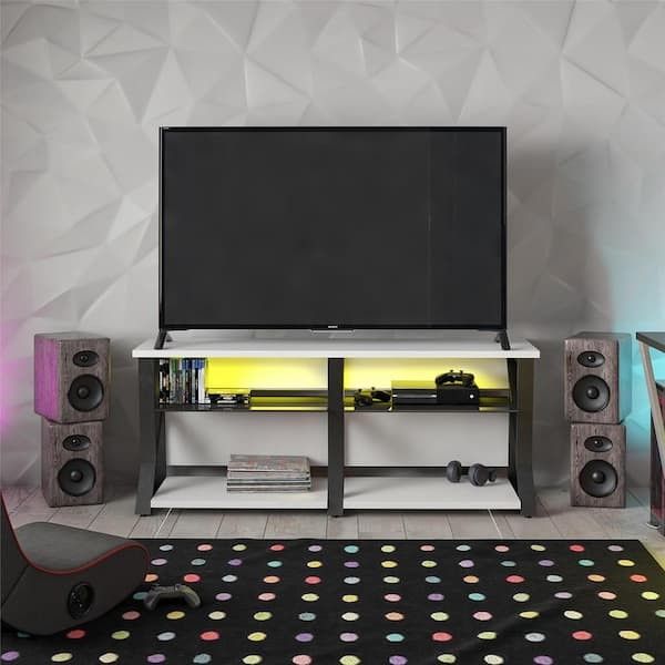 *Brand New* Genesis 60 in. White Gaming TV Stand for TVs up to 70 in.