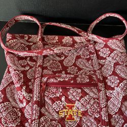 Vera Bradley Iowa State Cyclones Paisley Pattern Tote