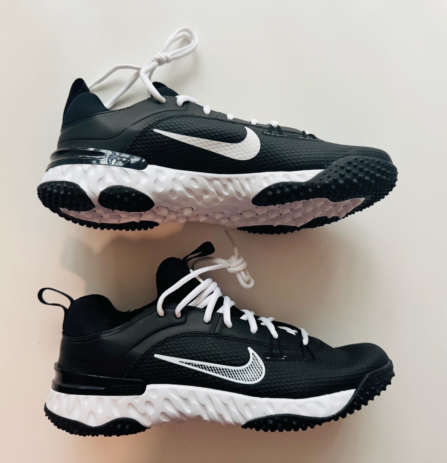 Size 10 Nike Huarache 9 Elite Turf LAX Lacrosse Shoes Men's FN0310-002