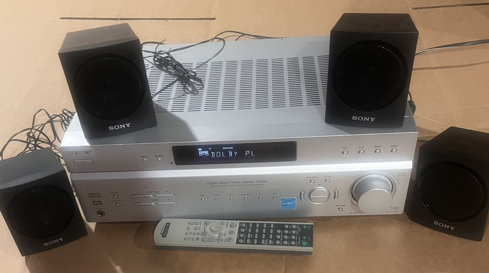 Sony Dolby Digital Pro Stereo 4 Sony speakers