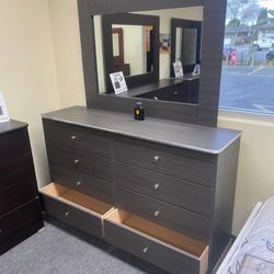 Dresser With Mirror Grey Premium $359 🌈🌈