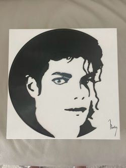 Michael Jackson Vinyl Art Piece