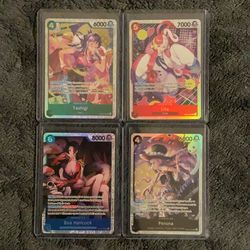 One Piece TCG Tashigi EB03-018, Uta EB03-003, Boa Hancock EB03-026, Perona EB03-045