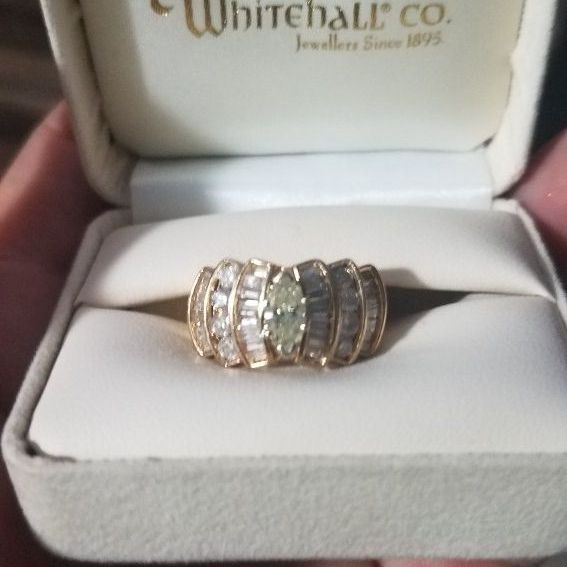 Diamond ring with appraisal