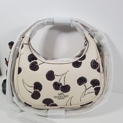 Coach Carmen Mini Crossbody Bag With Cherry Print NWT