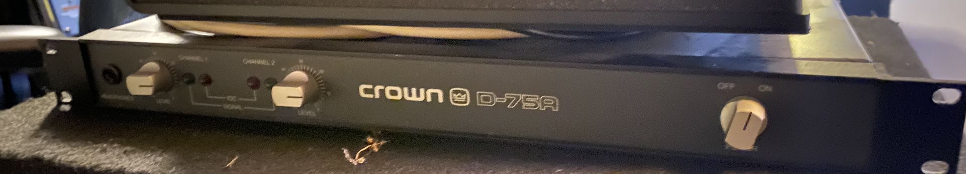 Crown D-75A 2-channel 55W Power Amplifier Rack mount