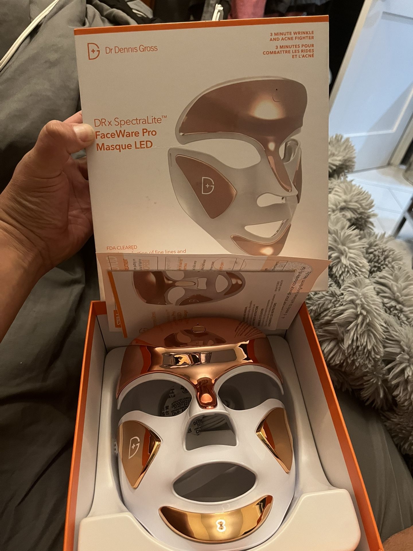 Dr. Dennis Gross DRx SpectraLite FaceWare Pro - LED Face Mask for Skin Rejuvenation with Dual Red & Blue Light Therapy