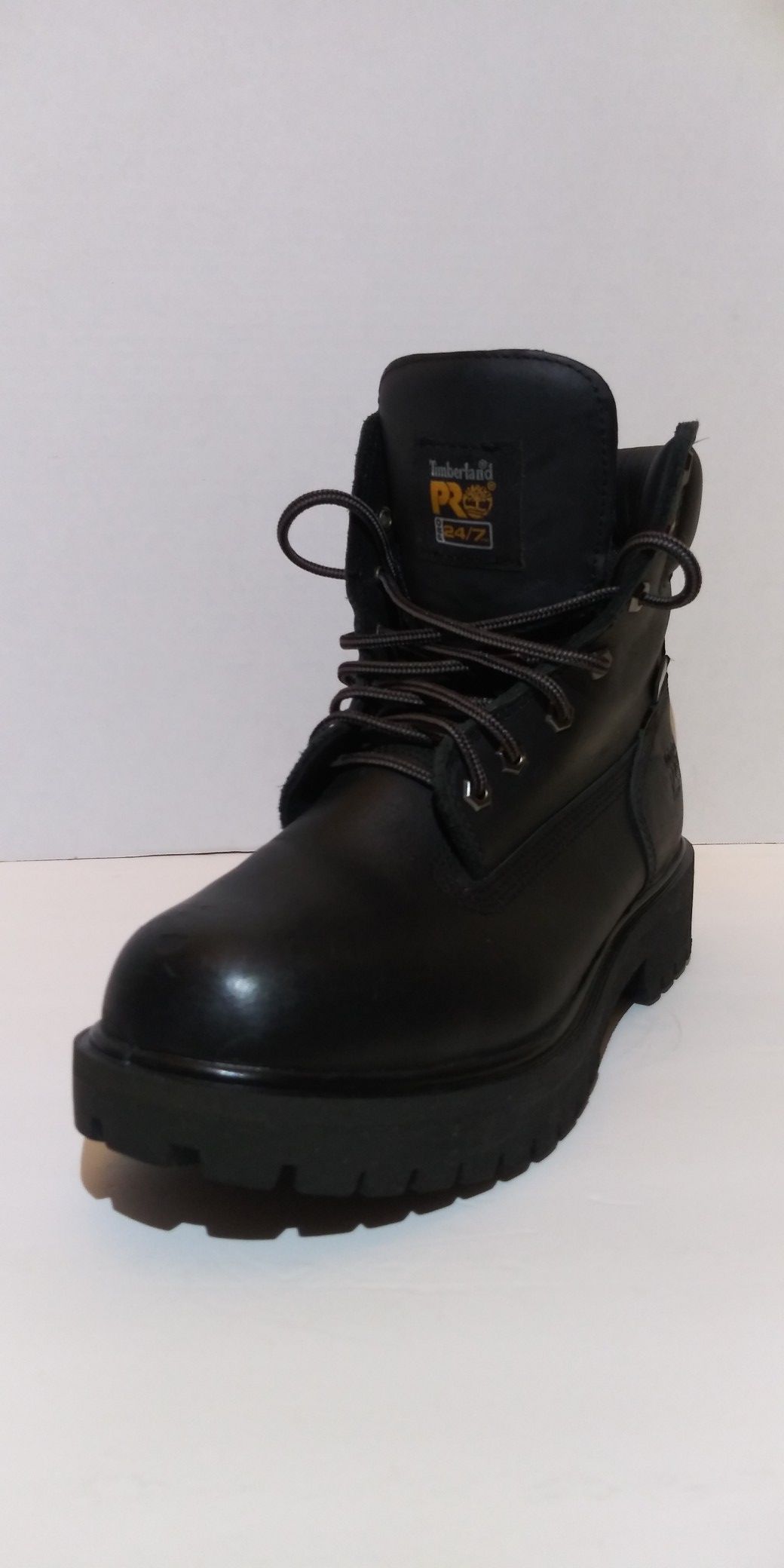 Sz-9M Timberland PRO Soft Toe Direct Attach 6 Inch Wheat / Black Leather Work Boots Waterproof Like New