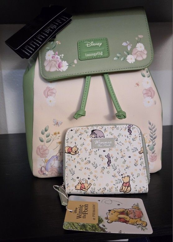 Loungefly Winnie The Pooh Backpack & Disney Wallet