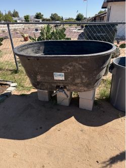 STOCK TANK large black trough (ICE BATHS?)