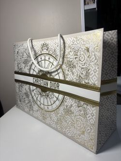 Dior Gift Bag Textured Paper L 9.5 x H 7 x D 3.5