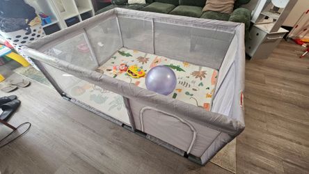 Baby Playpen with Mat 65"x 50"