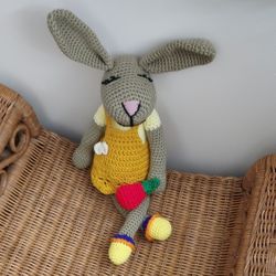 New Handmade Crochet 22 In Bunny