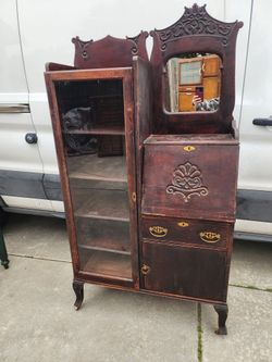 Antique Side By Side Secretary And Display For Sale In Manteca 
