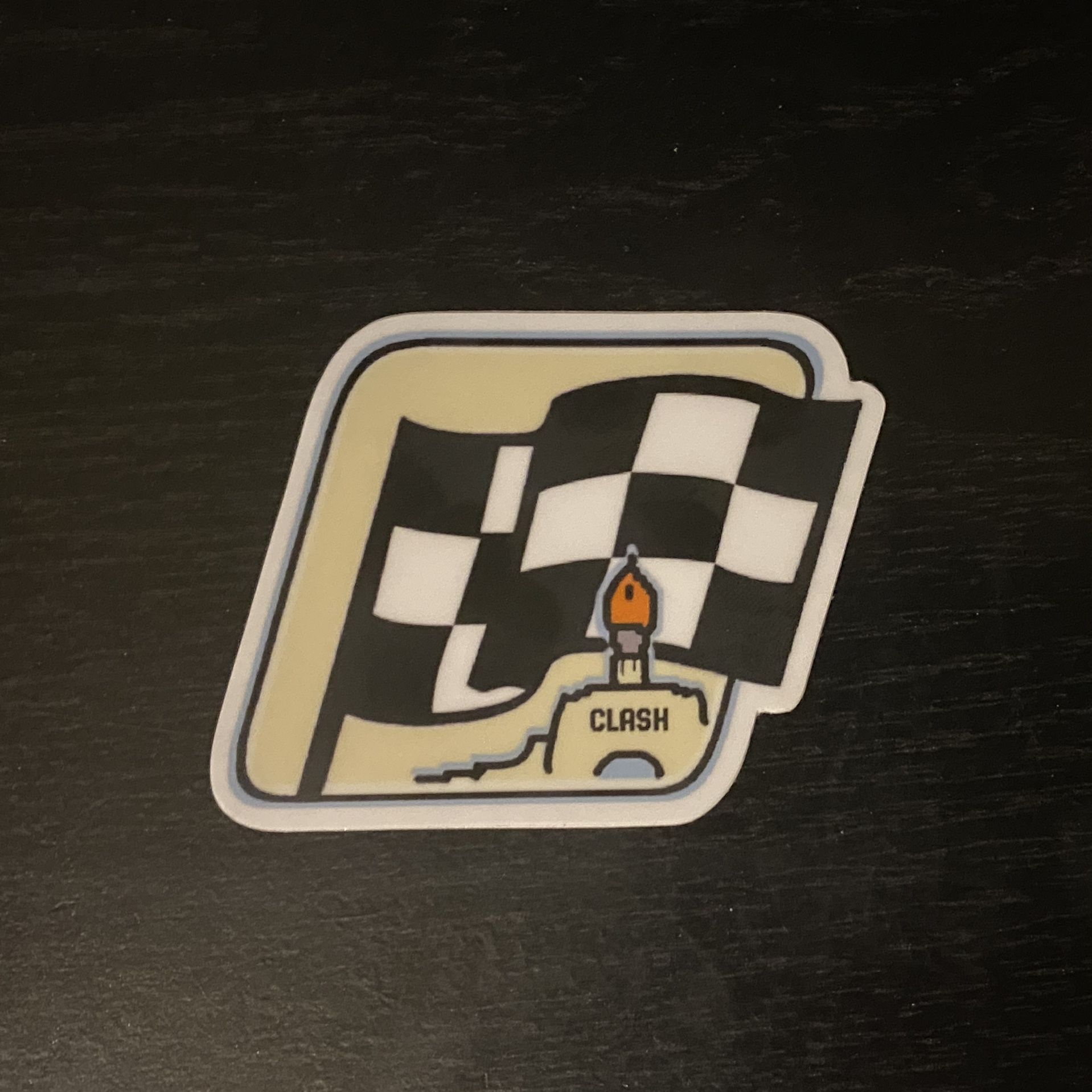 NASCAR Clash At The Coliseum Win Sticker For 1/24 Diecasts
