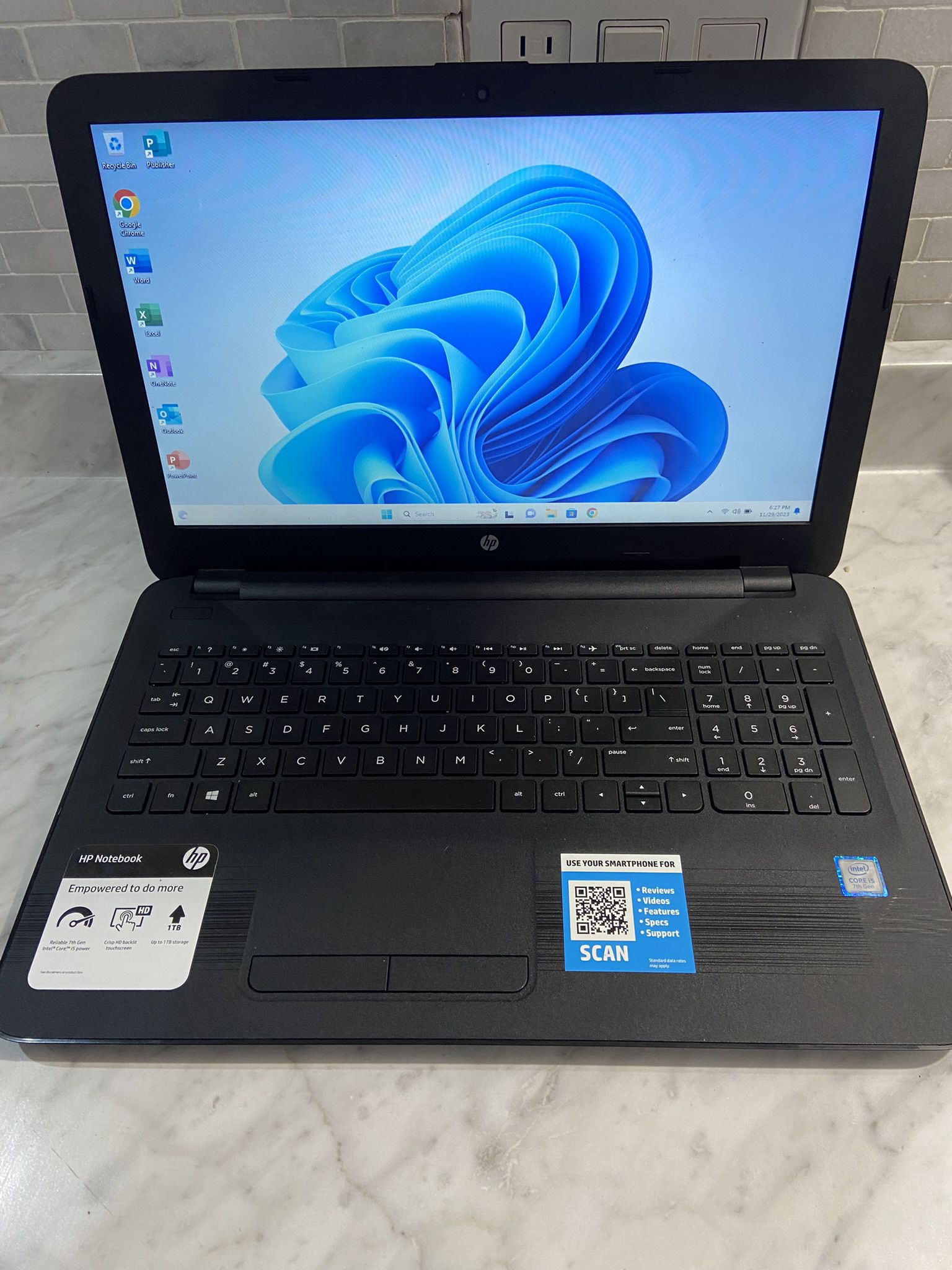 Laptop Hp 15.6” Display Touchscreen 